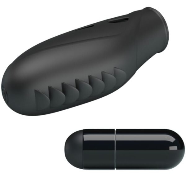 PRETTY LOVE - VIBRADOR DE DEDO DE SILICONE GILO PRETO - Image 4