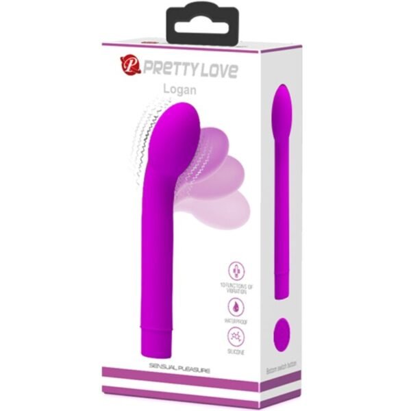 PRETTY LOVE - LOGAN G-SPOT VIBRADOR 10 VIBRAÇÕES ROXO - Image 6