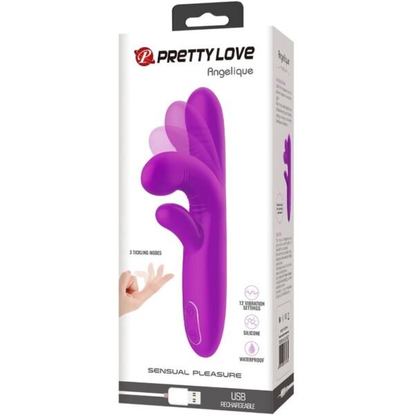 PRETTY LOVE - ANGELIQUE MULTIFUNÇÕES VIBRADOR + ESTIMULADOR DE CLITÓRIS ROXO - Image 6