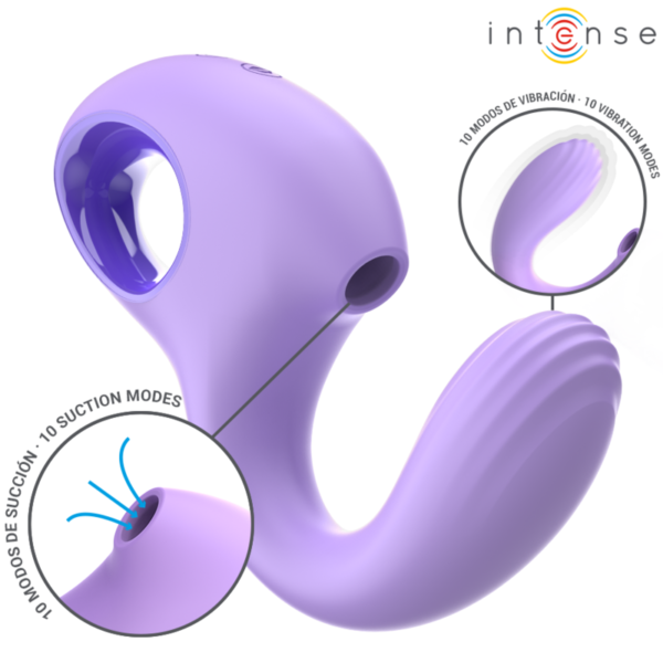 INTENSE - BAXTER VIBRADOR E ESTIMULADOR VIOLETA CONTROLE REMOTO - Image 2