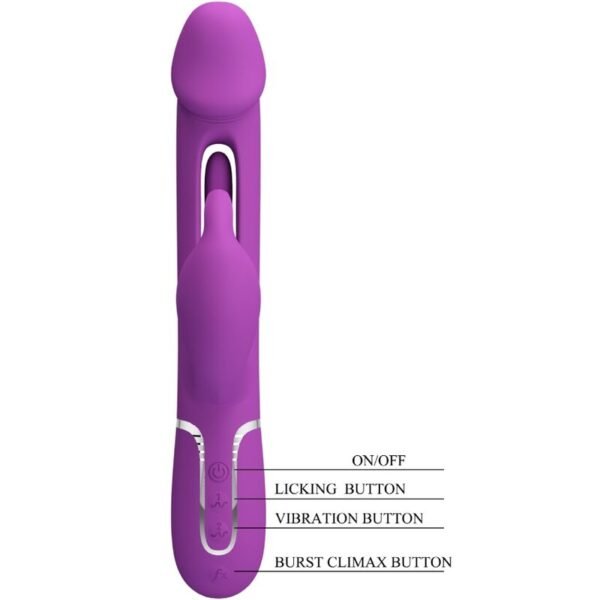 PRETTY LOVE - KAMPAS 3 EM 1 MULTIFUNCIONAL COELHO VIBRADOR ROXO - Image 6