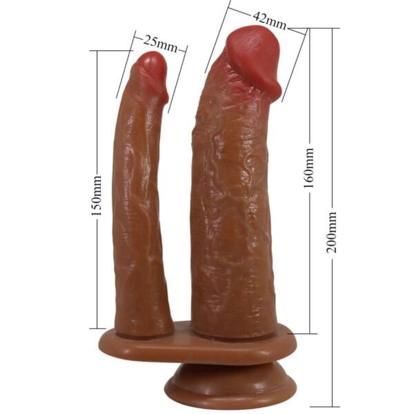 PRETTY LOVE - GORAN DILDO DUPLO REALISTA NATURAL MULATO - Image 5