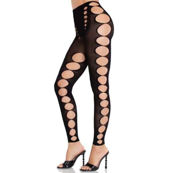 LEG AVENUE - MEIAS SEM ALÇAS SEM COSTURAS OPACAS PRETAS - Image 2