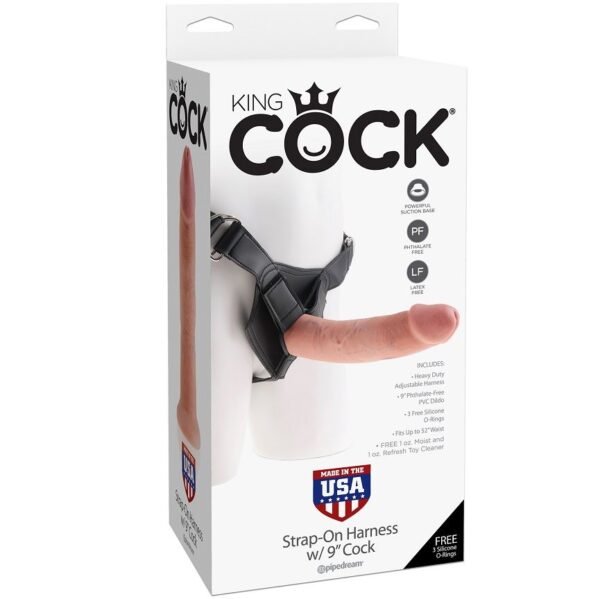 KING COCK - HARNESS COM PÊNIS NATURAL REALISTA 22,9 CM - Image 4