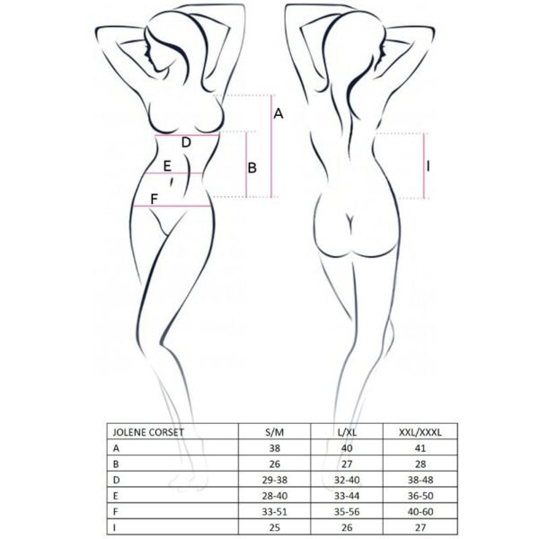 PAIXÃO MULHER JOLENE CORSET BLACK S / M - Image 3