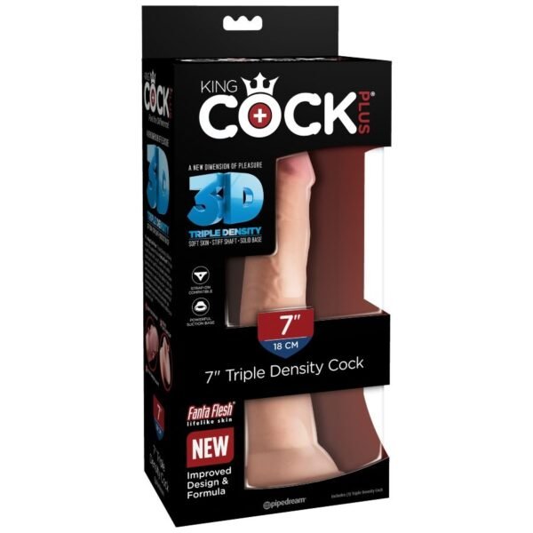 KING COCK - DILDO TRIPLA DENSIDADE 18 CM - Image 6