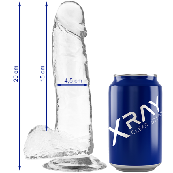 X RAY - ARNÊS + DILDO TRANSPARENTE COM BOLAS 20 CM -O- 4.5 CM - Image 6