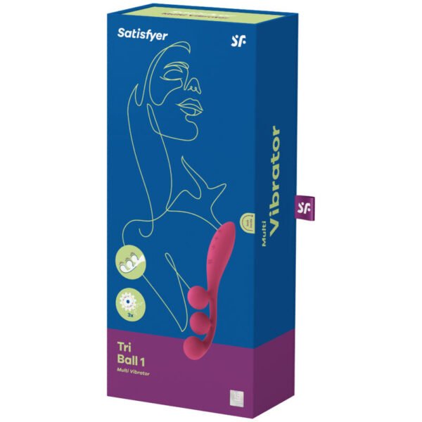 SATISFYER - MULTI VIBRADOR TRI BALL 1 VERMELHO - Image 4