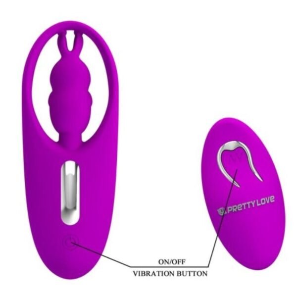 PRETTY LOVE - ESTIMULADOR DE COELHO SELVAGEM PARA CALAS COM CONTROLE REMOTO LILAC - Image 3
