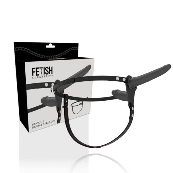 FETISH SUBMISSIVE HARNESS - DUPLA PENETRAO PRETO - Image 2
