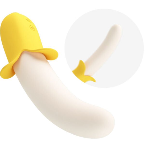 PRETTY LOVE - BANANA GEEK SUPER POWER 7 VIBRAÕES PARA CIMA E PARA BAIXO SILICONE PRETO - Image 6