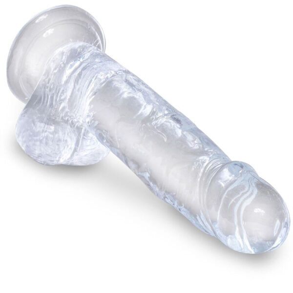 KING COCK - CLEAR PÊNIS REALÍSTICO COM BOLAS 15.2 CM TRANSPARENTE - Image 3