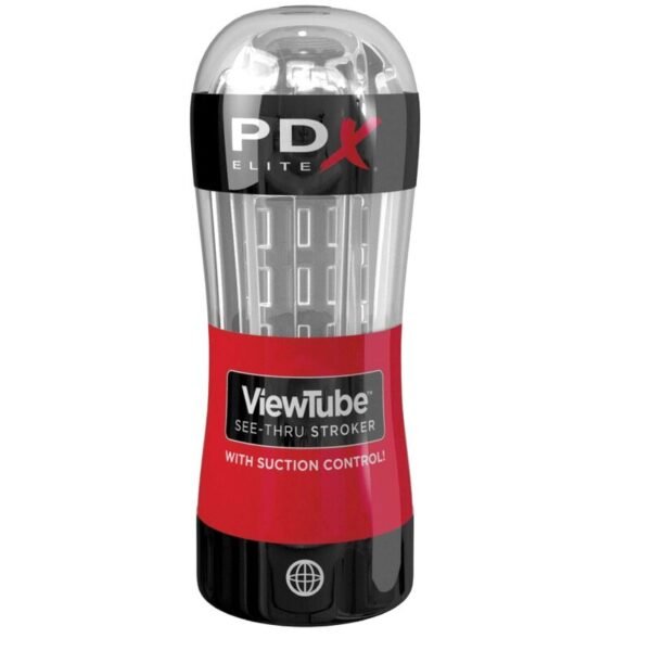 PDX ELITE - STROKER MASTURBADOR VIEWTUBE CONTROLE ONDAS ESTIMULANTES TRANSPARENTES - Image 2