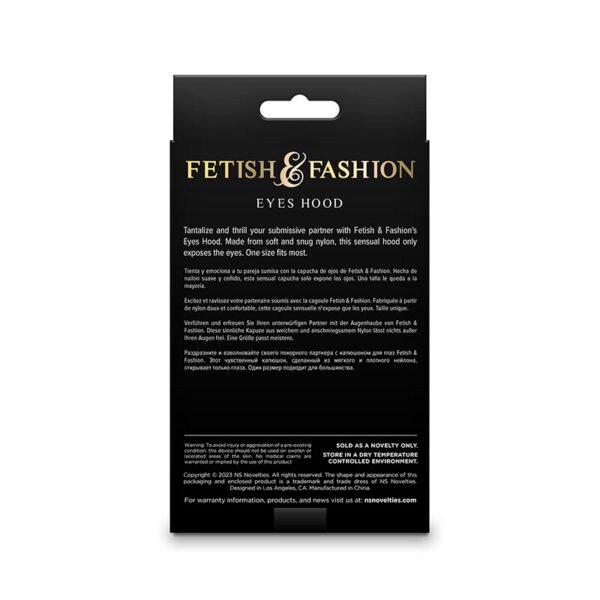 NS NOVELTIES - FETISH & FASHION OLHOS CAPUZ NYLON BRANCO - Image 3