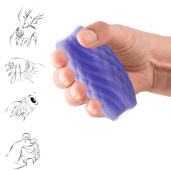 PRETTY LOVE - MASTURBADOR MASCULINO SILICONE ATHENA EROS ROXO - Image 4