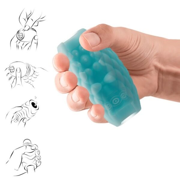 PRETTY LOVE - MASTURBADOR MASCULINO SILICONE ATHENA EROS AZUL CÉU - Image 6