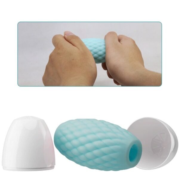 PRETTY LOVE - MASTURBADOR MASCULINO SILICONE ATHENA EROS AZUL CÉU - Image 5