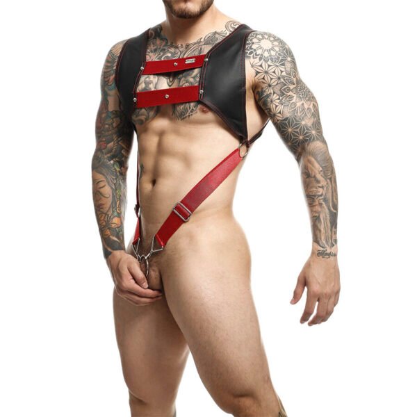 MOB - ARREIO DENGEON COM ANEL PENIANO VERMELHO TAMANHO ÚNICO - Image 2