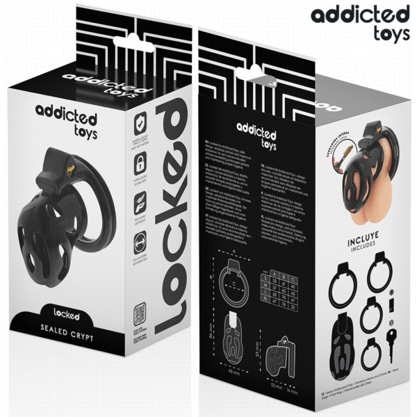 ADDICTED TOYS LOCKED - GAIOLA DE PÊNIS CRYPT SELADA 8 CM - Image 6