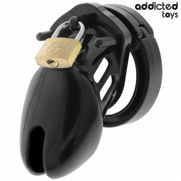 ADDICTED TOYS LOCKED - GAIOLA DE PÊNIS DE OBSIDIANA TAMANHO S - Image 2