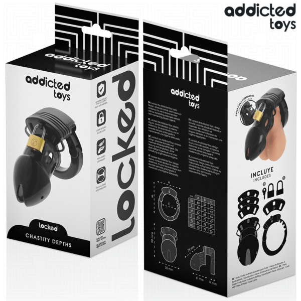 ADDICTED TOYS LOCKED - GAIOLA PARA PÊNIS CHASTITY DEPHHS 7,5 CM - Image 6