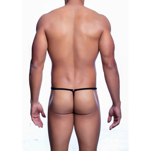 MOB - TANGA PRETA EM FORMATO DE LÁGRIMAS TAMANHO L/XL - Image 3