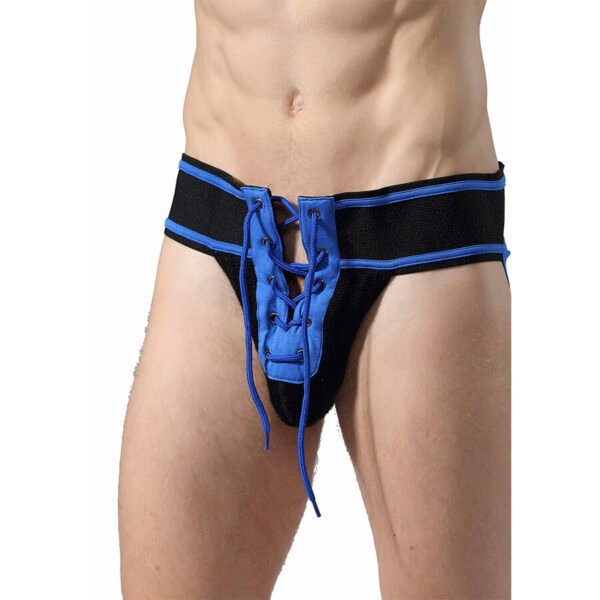 MOB - FETISH JOCKSTRAP FUTEBOL AZUL TAMANHO G