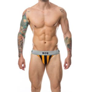 MOB - CALÇA CLASSIC JOCK STRIPE LARANJA TAMANHO G
