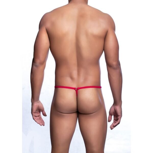 MOB - TANGA VERMELHA EM FORMATO DE LÁGRIMAS TAMANHO L/XL - Image 3