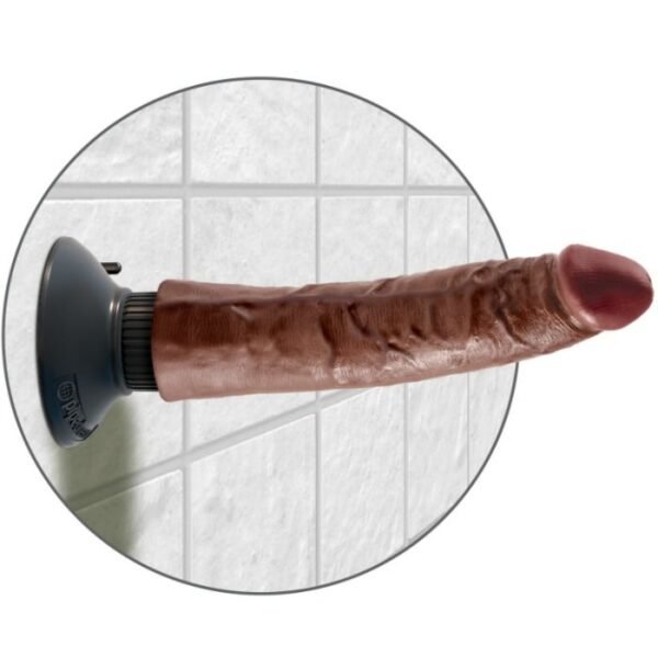 KING COCK - GALO VIBRANTE MARROM 17,78 CM - Image 5