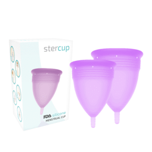 STERCUP - PACOTE DE COPO MENSTRUAL DE SILICONE FDA TAMANHO S + L LILAC