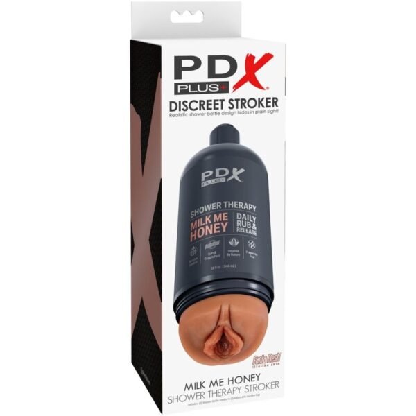 PDX PLUS - STROKER MASTURBADOR DISCRETO DESIGN DE GARRAFA MILK ME HONEY CANDY SHAMPOO - Image 6