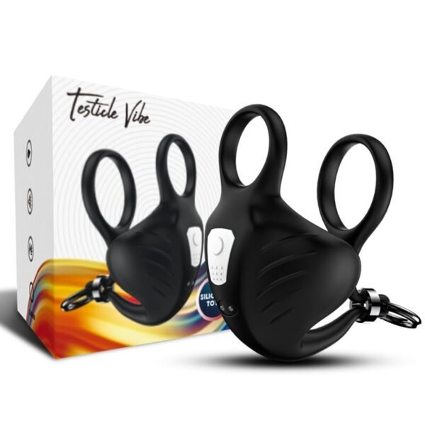 ARMONY - ANEL VIBRADOR MANTA ESCROTO PRETO - Image 4