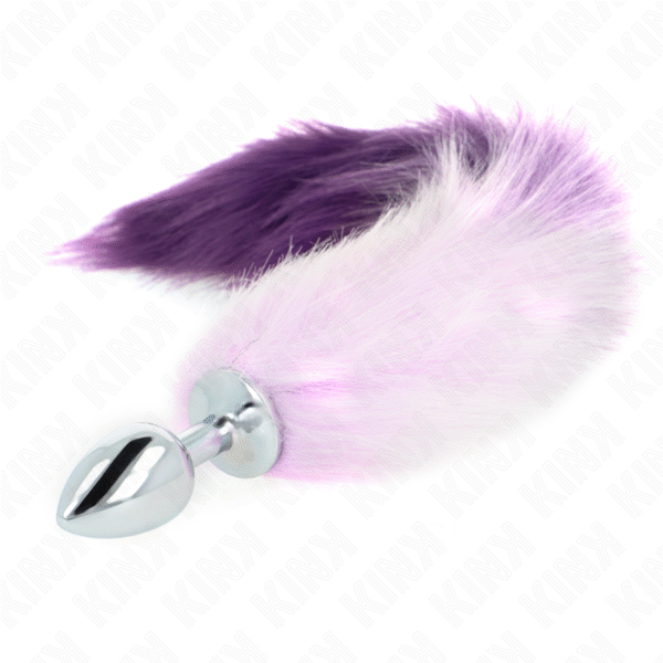 KINK - PLUG ANAL TAMANHO S 7 X 3 CM COM CAUDA SINTÉTICA 40 CM ROXO - Image 2