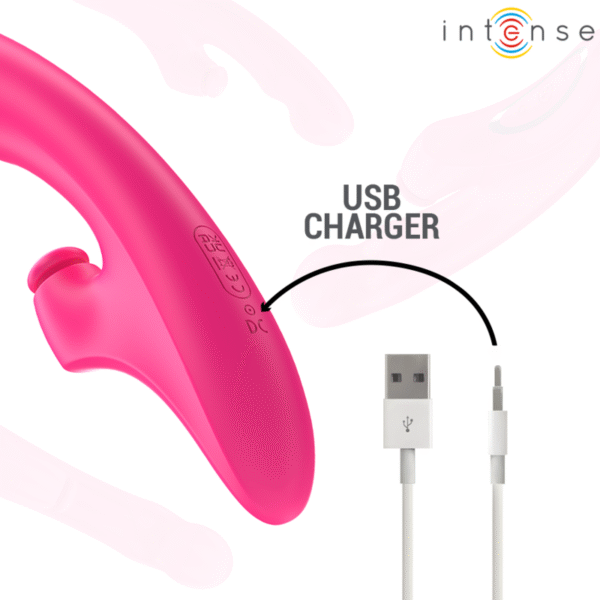 INTENSE - EMI VIBRADOR 13,5 CM MULTIFUNÇÃO 3 EM 1 10 VIBRAÇÕES ROSA - Image 7