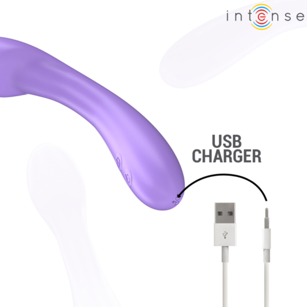 INTENSE - BECKY VIBRADOR 19 CM AQUECÍVEL 7 VIBRAÇÕES ROXO - Image 7