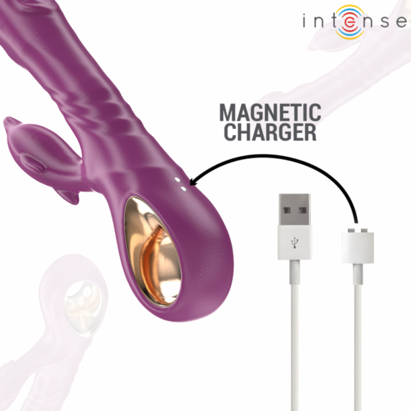 INTENSE - HALLE VIBRADOR MULTIFUNCIONAL COM LÍNGUA ESTIMULANTE DE GOLFINHOS ROXO - Image 7