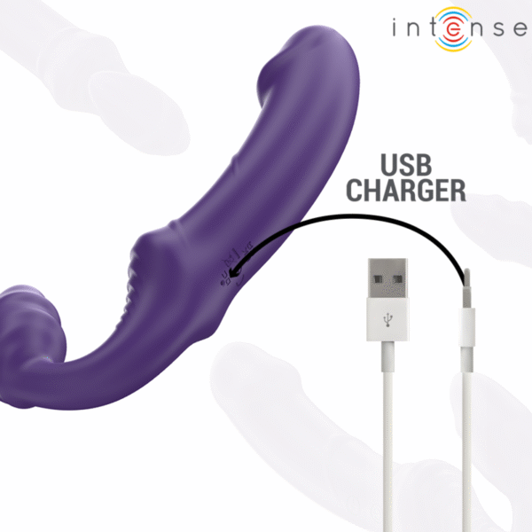 INTENSE - JILL VIBRADOR DUPLO 20 CM ROXO CONTROLE REMOTO - Image 7