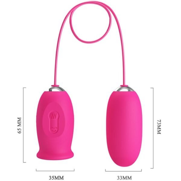 PRETTY LOVE - OVO VIBRADOR DAISY + LÍNGUA ESTIMULANTE DE CLITÓRIS ROSA - Image 5