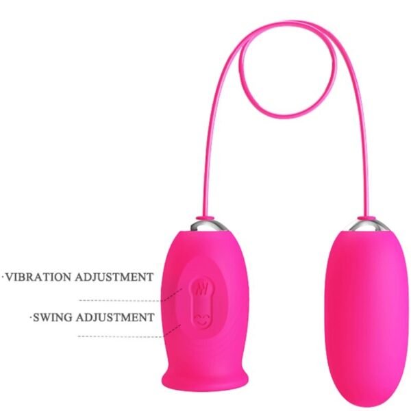 PRETTY LOVE - OVO VIBRADOR DAISY + LÍNGUA ESTIMULANTE DE CLITÓRIS ROSA - Image 6