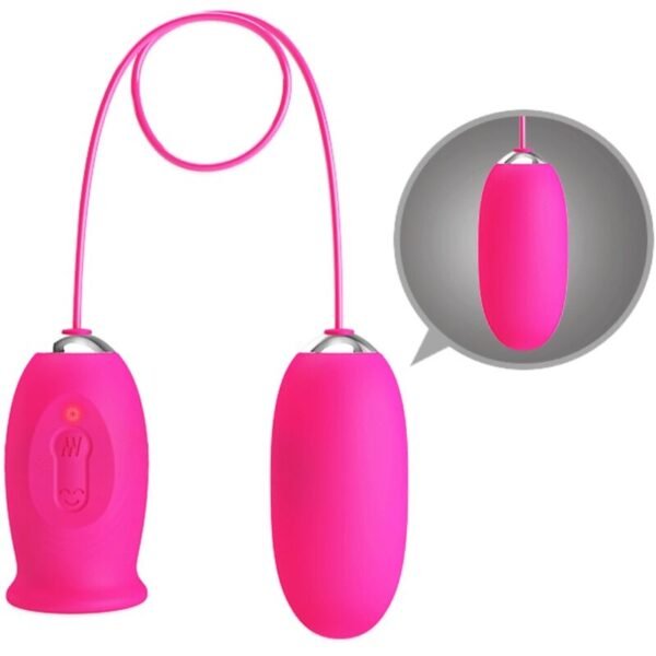 PRETTY LOVE - OVO VIBRADOR DAISY + LÍNGUA ESTIMULANTE DE CLITÓRIS ROSA - Image 4