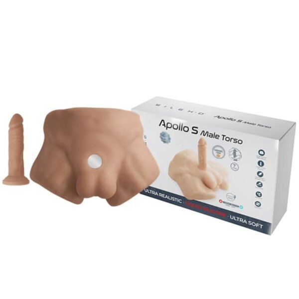 SILEXD - APOLLO S REALISTA MEIO TORSO MASCULINO CARAMELO - Image 2