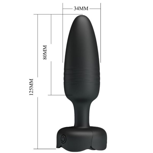 PRETTY LOVE - TARION ANAL PLUG COM LUZ LED PRETO 12,5 CM - Image 6