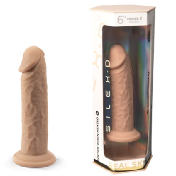SILEXD - MODELO DE PÊNIS REALÍSTICO 2 SILICONE TERMORATIVO 15,4 CM - Image 6