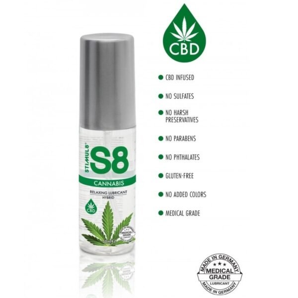 STIMUL8 - LUBRIFICANTE HÍBRIDO DE CANNABIS S8 50 ML - Image 2