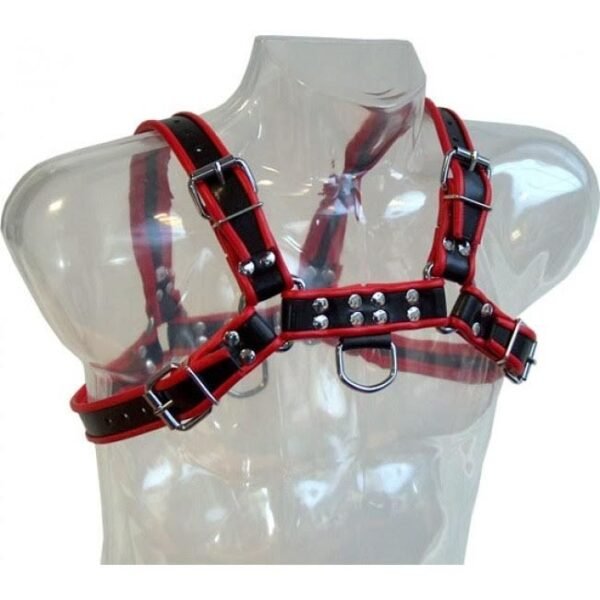 LEATHER BODY - CORRENTE ARNES III PRETO/VERMELHO - Image 2