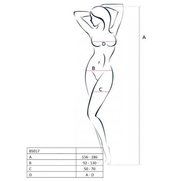 PASSION - WOMAN BS017 BODYSTOCKING PRETO TAMANHO ÚNICO - Image 2