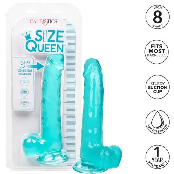 CALEXOTICS - DILDO QUEEN TAMANHO AZUL 20.3 CM - Image 2