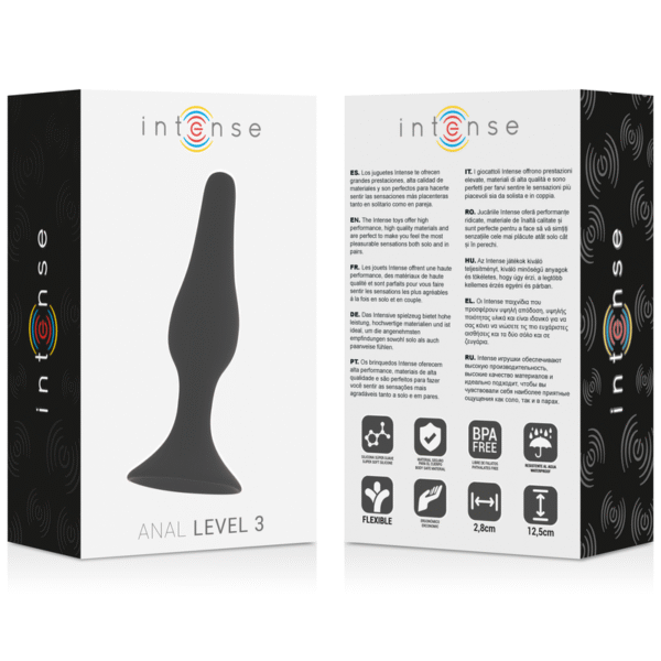 INTENSE - ANAL NÍVEL 3 12,5CM PRETO - Image 4
