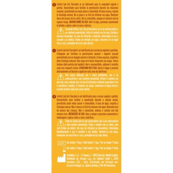 CONTROL - GEL LUBRIFICANTE LUB CHOCOLATE 75 ML - Image 2